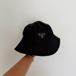 Prada Classic Black Bucket Hat